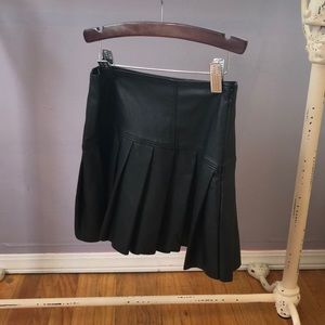 Kids Abercrombie pleather pleated skirt.